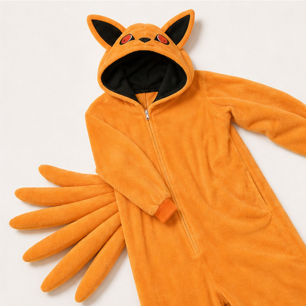 Kurama Nine-Tailed Fox Kigurumi Onesie 08 detail
