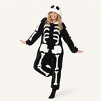 Big eye skeleton onesie styled pose
