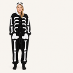 Big eye skeleton onesie relaxed fit