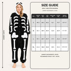Adult skeleton kigurumi size guide