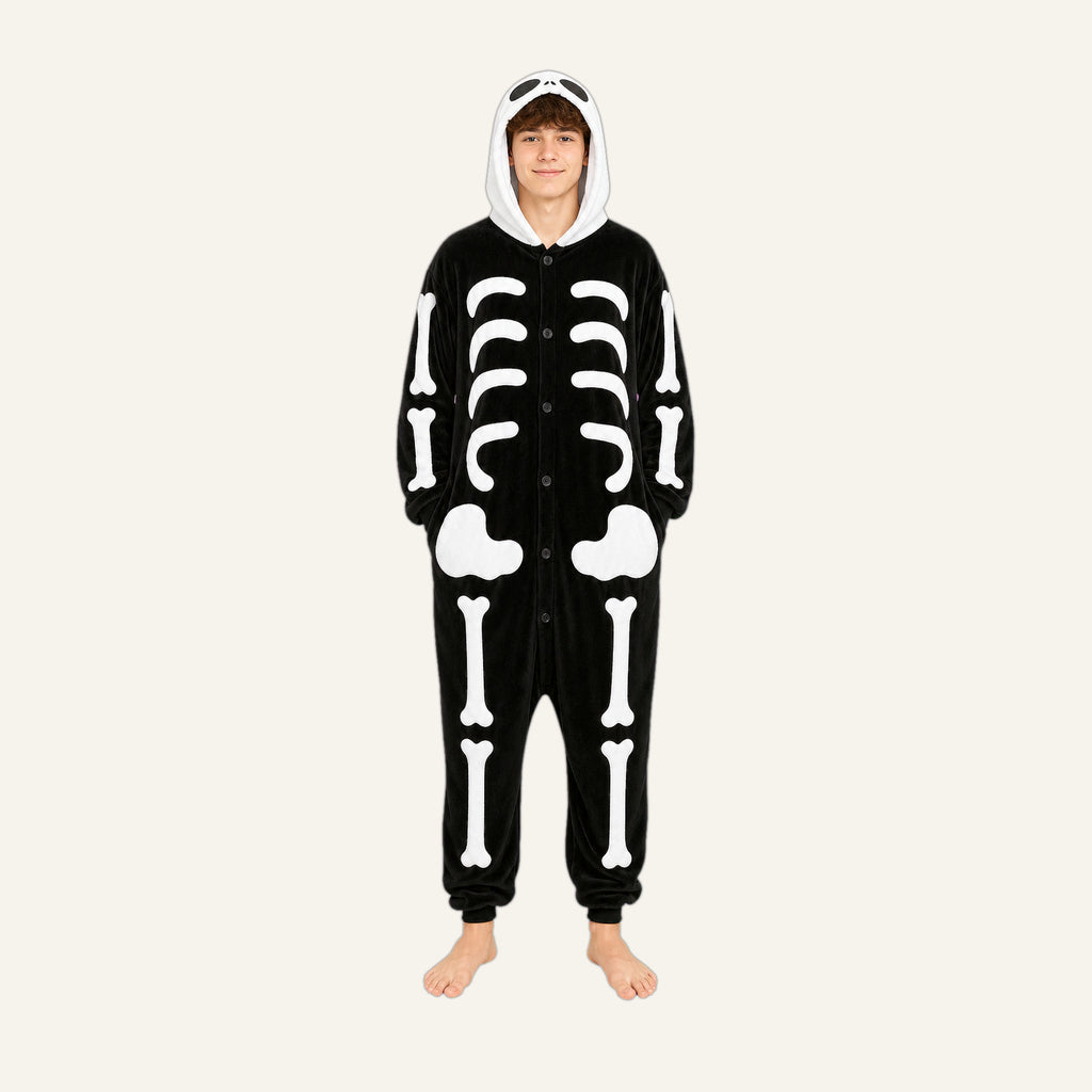 Skeleton onesie size M fit