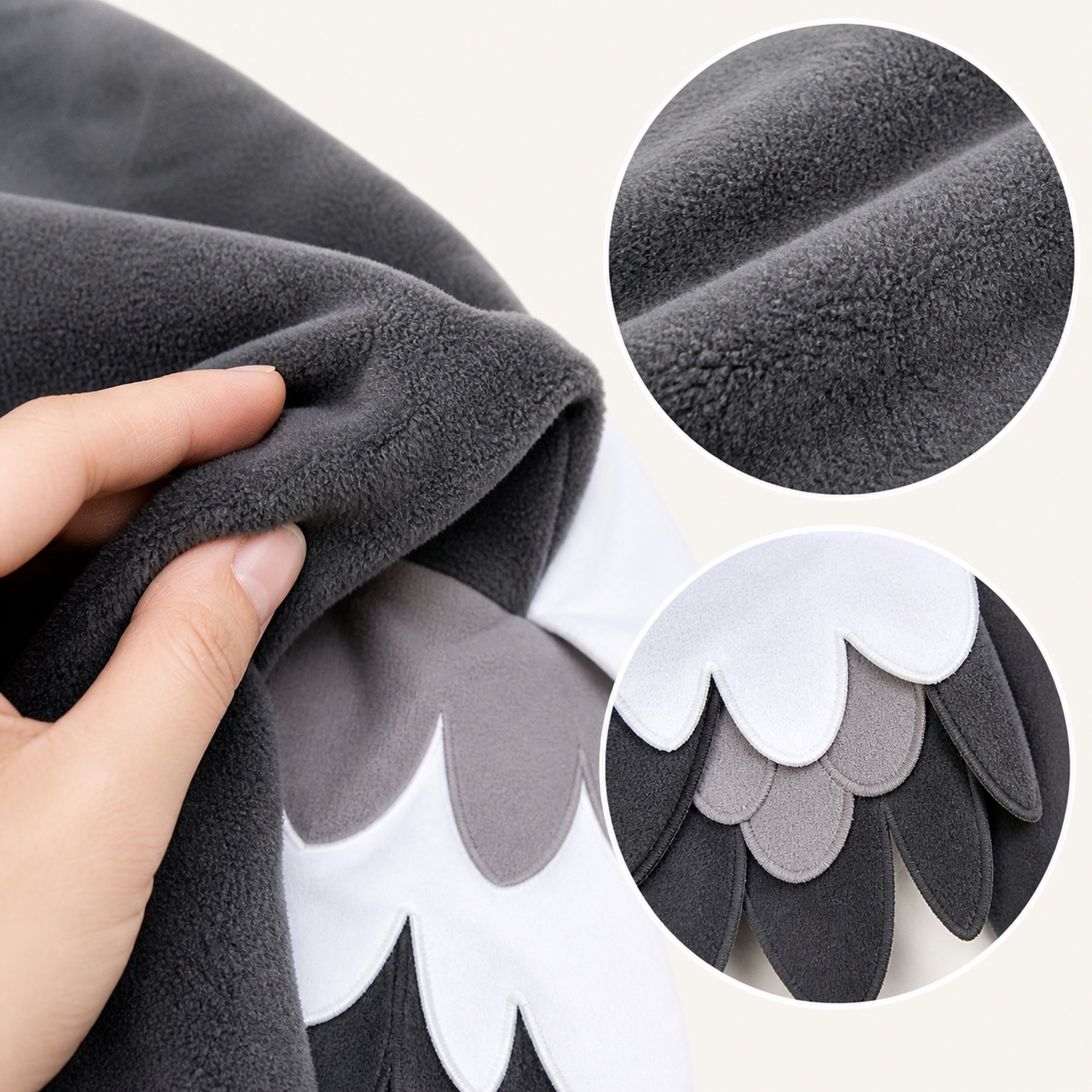 Bird Character Kigurumi Onesie - fabric detail