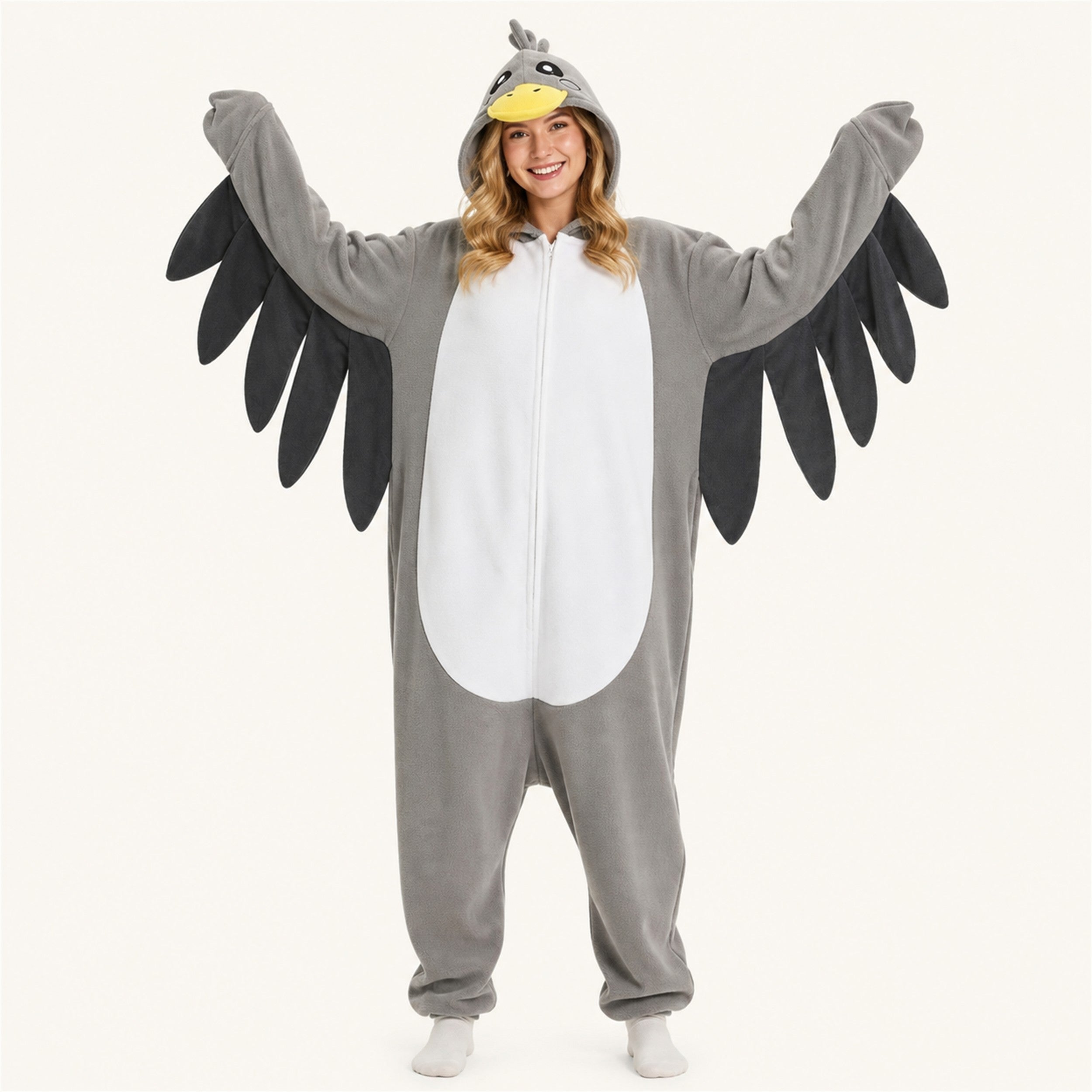 Gray Bird Kigurumi Onesie