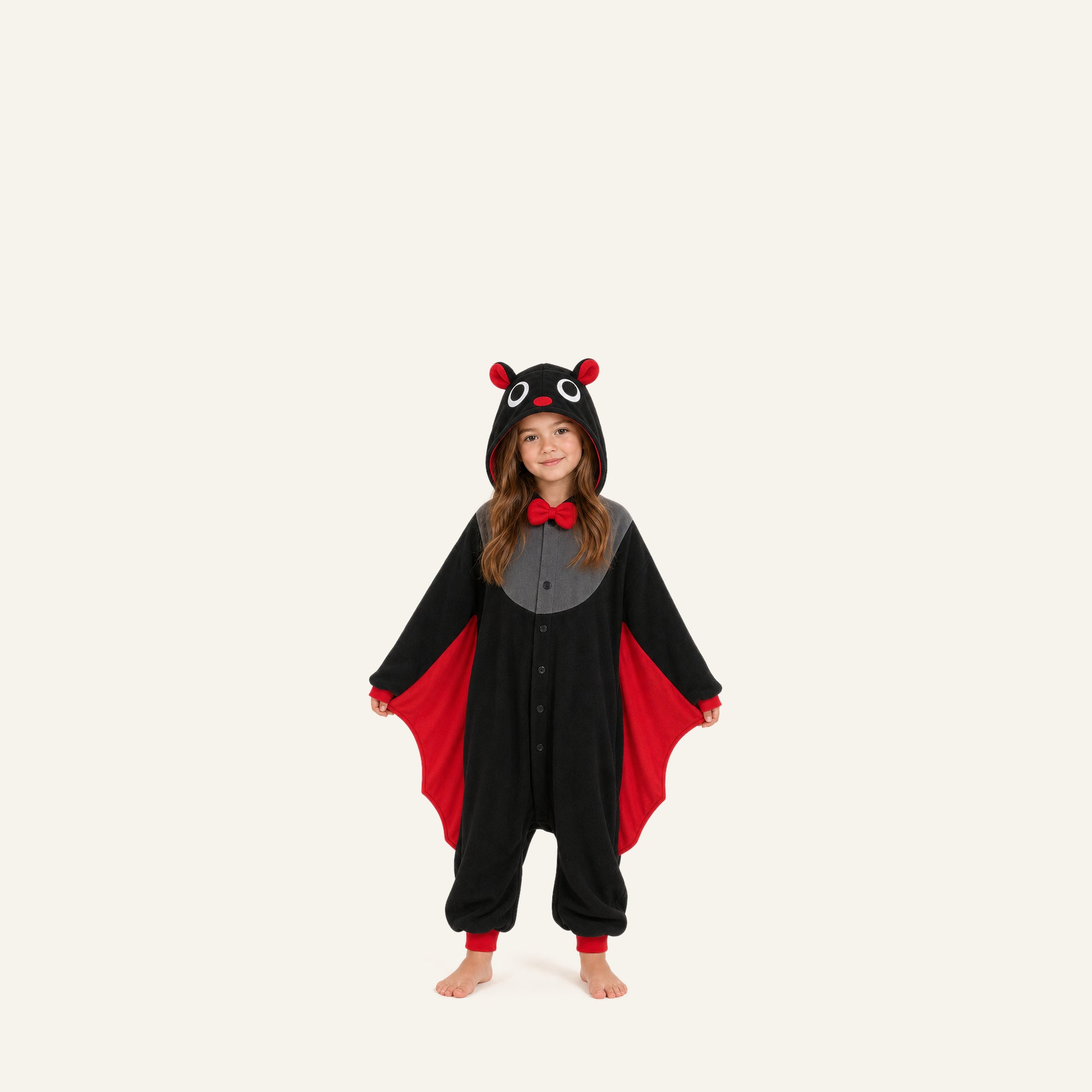 Leoxa black and red bat kigurumi onesie – 11 size young girl