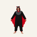 Leoxa black and red bat kigurumi onesie – 14 size adult man