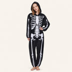 Leoxa black skeleton fleece onesie — 03 second look