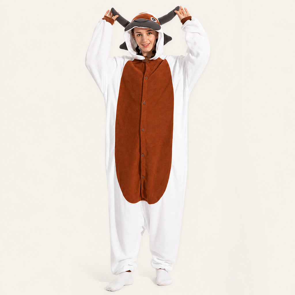 Brown Bull Kigurumi Onesie - hero