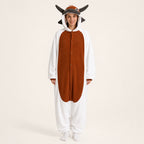 Brown Bull Kigurumi Onesie - front view
