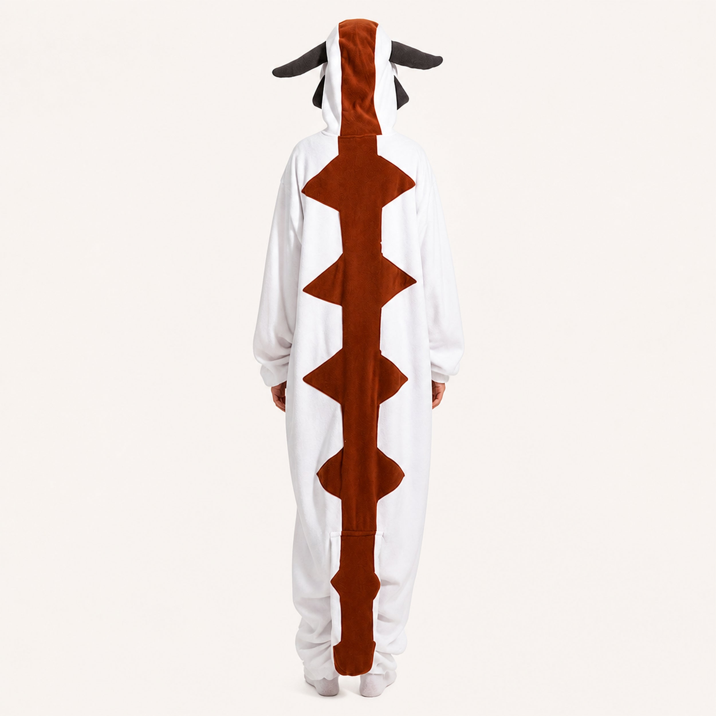Brown Bull Kigurumi Onesie - back view