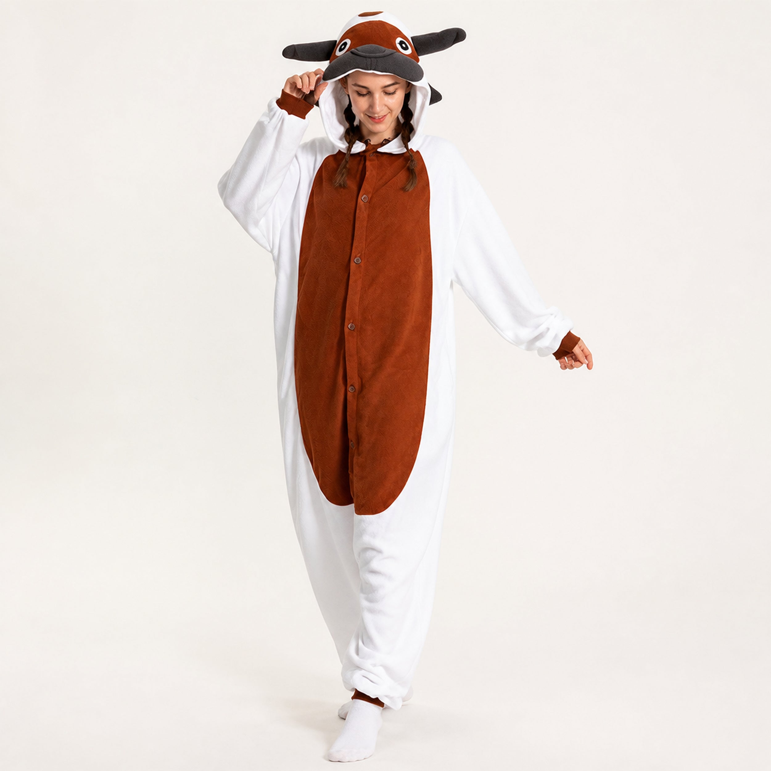 Brown Bull Kigurumi Onesie - dynamic look