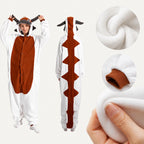 Brown Bull Kigurumi Onesie - fabric detail