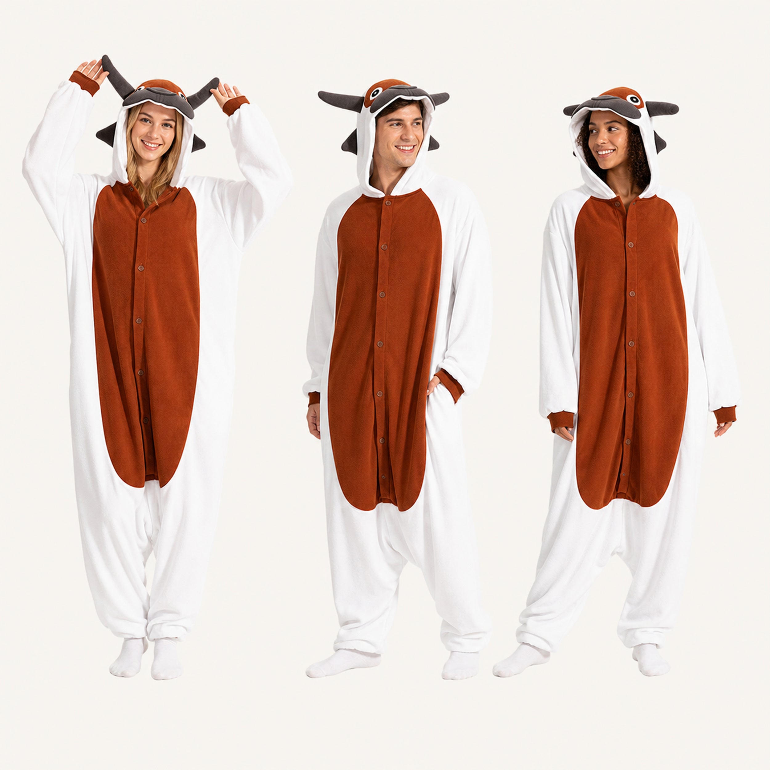 Brown Bull Kigurumi Onesie - variant lineup