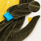 Leoxa brown dinosaur kigurumi onesie – 06 soft texture