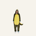 Leoxa brown dinosaur kigurumi onesie – 08 size variant 03 adult woman no label