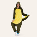 Leoxa brown dinosaur kigurumi onesie – 01 hero