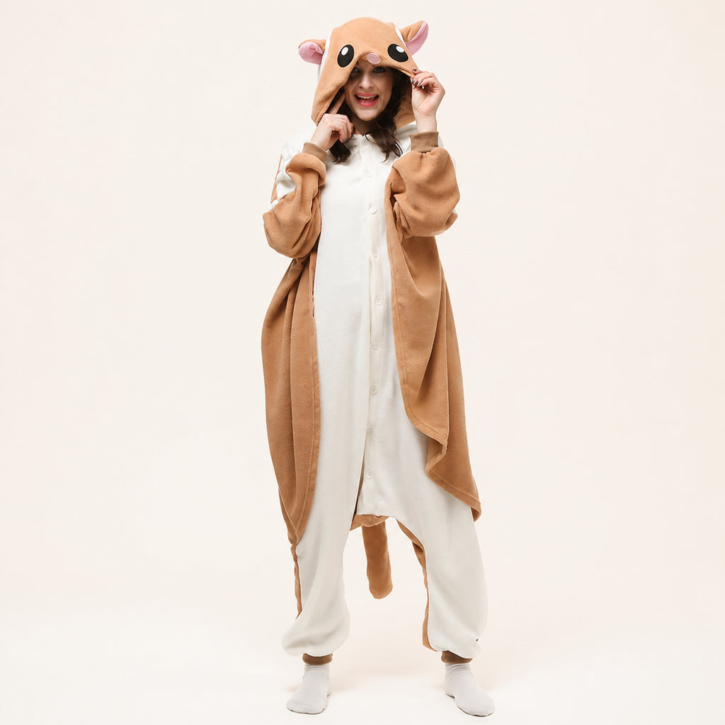 Brown Flying Squirrel Kigurumi Onesie hero