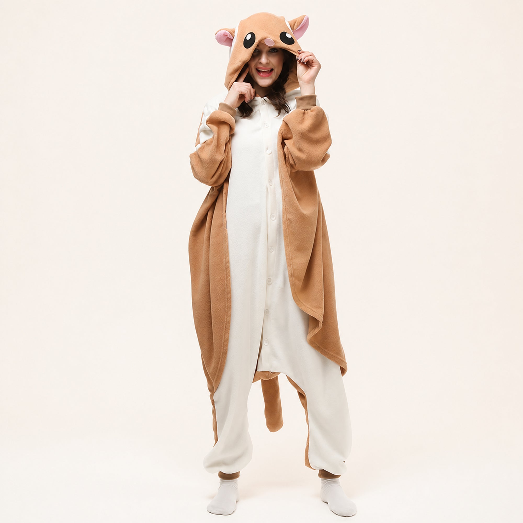 Brown Flying Squirrel Kigurumi Onesie hero