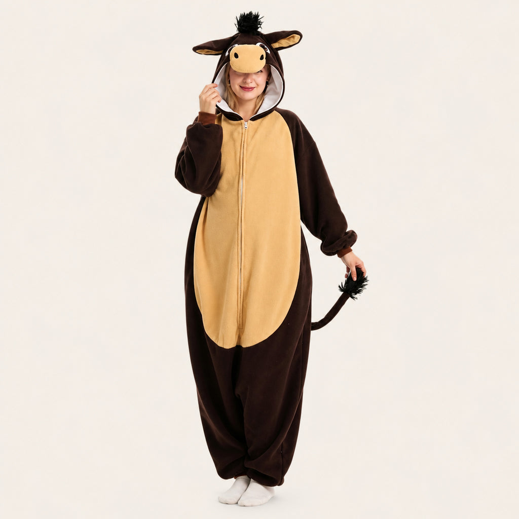 Brown Horse Kigurumi Onesie - hero