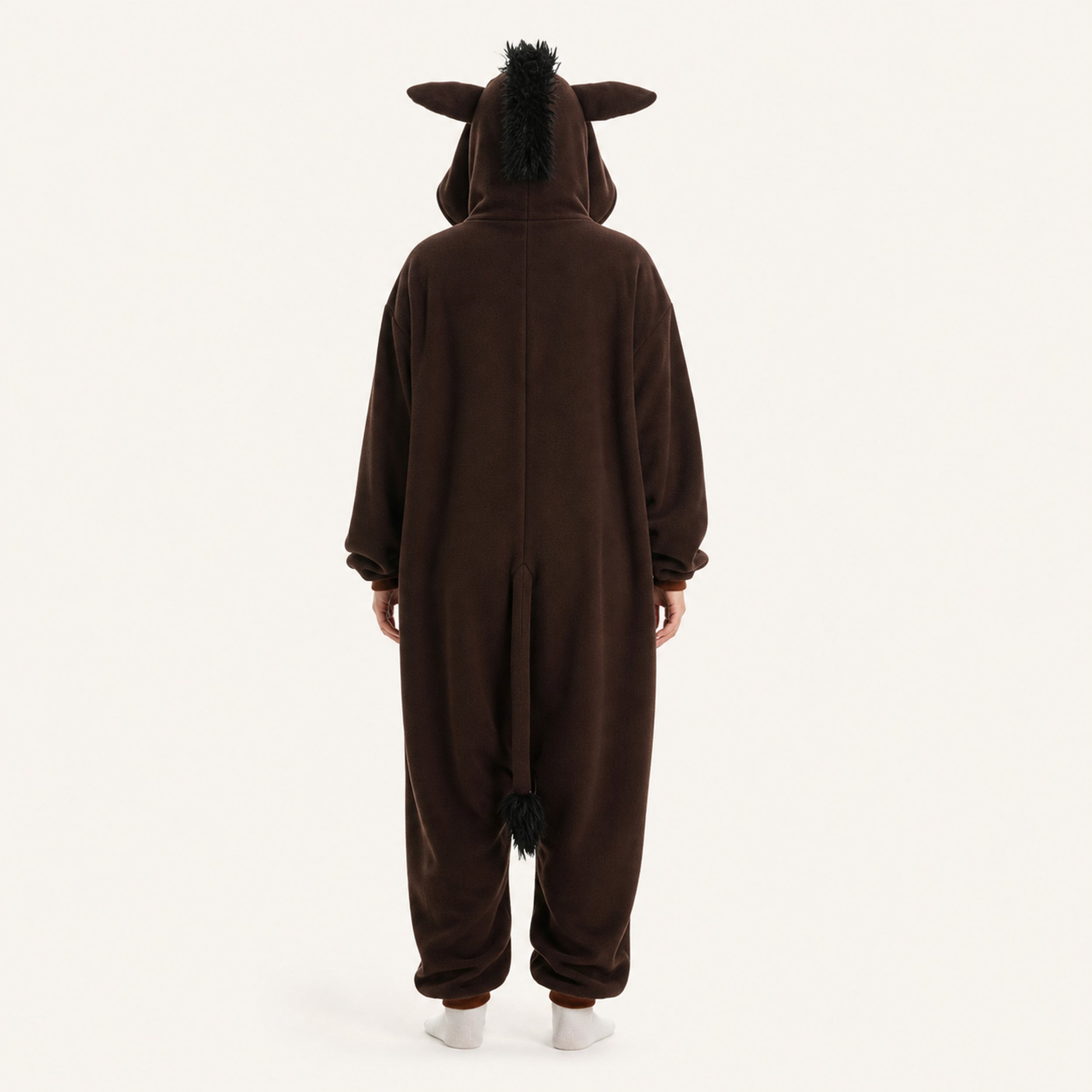 Brown Horse Kigurumi Onesie - back view