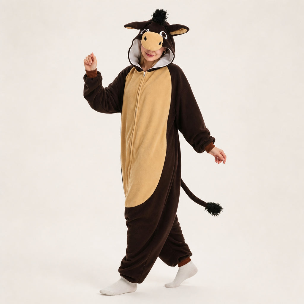Brown Horse Kigurumi Onesie - dynamic look