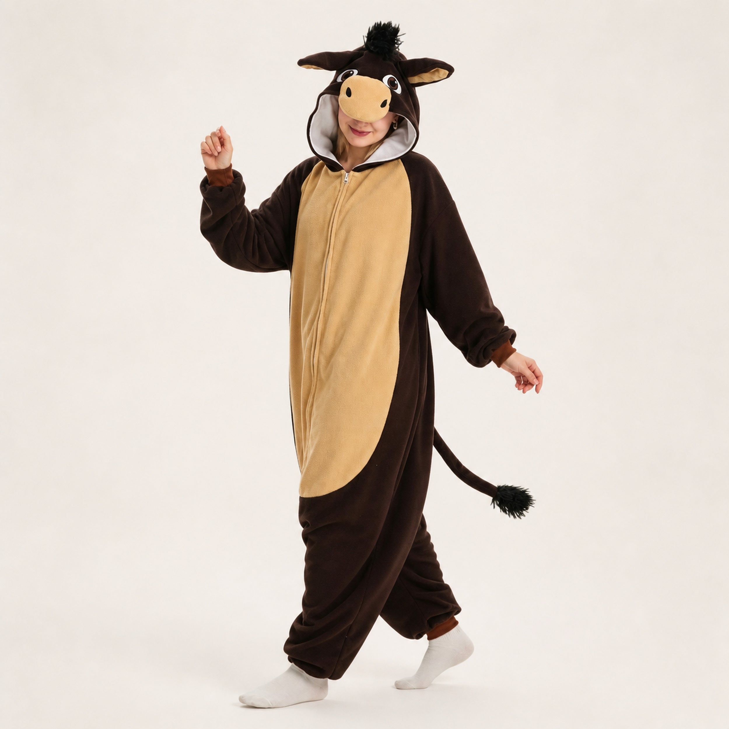 Brown Horse Kigurumi Onesie - dynamic look