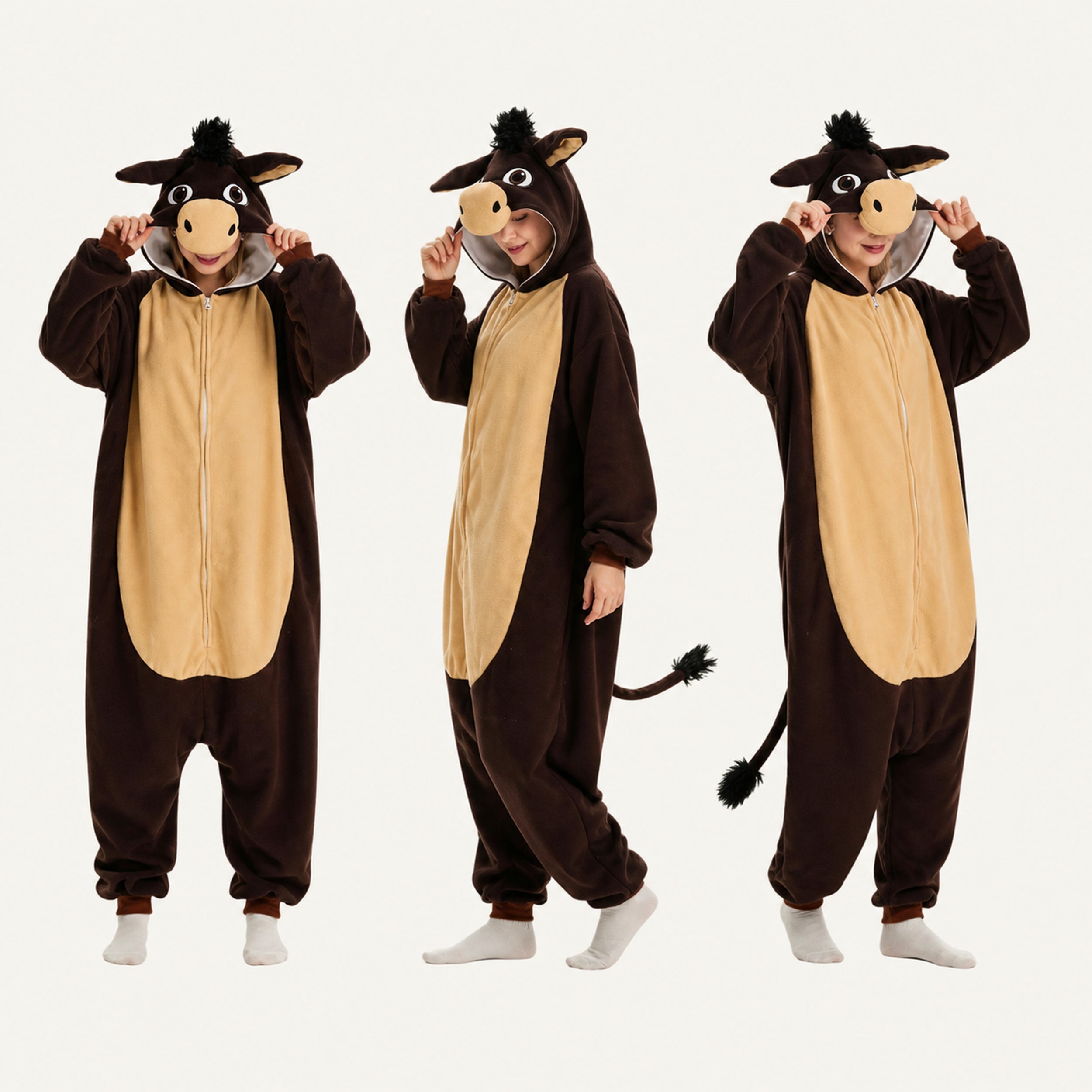 Brown Horse Kigurumi Onesie - variant lineup