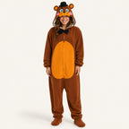 Brown Top Hat Bear Kigurumi Onesie hero