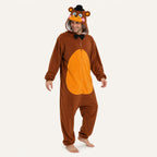 Brown Top Hat Bear Kigurumi Onesie second look