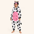 Leoxa colorful cow fleece onesie — 01 hero