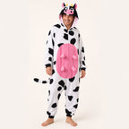 Leoxa colorful cow fleece onesie — 03 second look