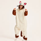 Cream Cat Kigurumi Onesie - hero