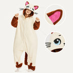 Cream Cat Kigurumi Onesie - character detail