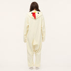Cream Chicken Kigurumi Onesie - dynamic look