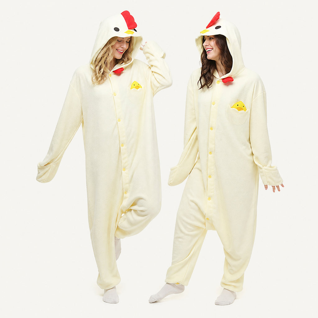 Cream Chicken Kigurumi Onesie - second look