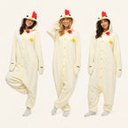 Cream Chicken Kigurumi Onesie - variant lineup