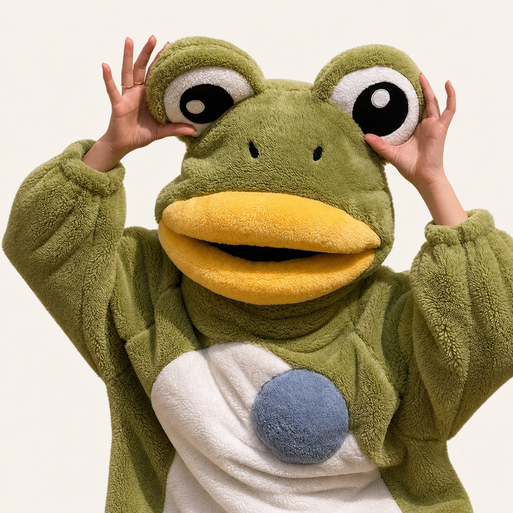 Frog kigurumi character detail