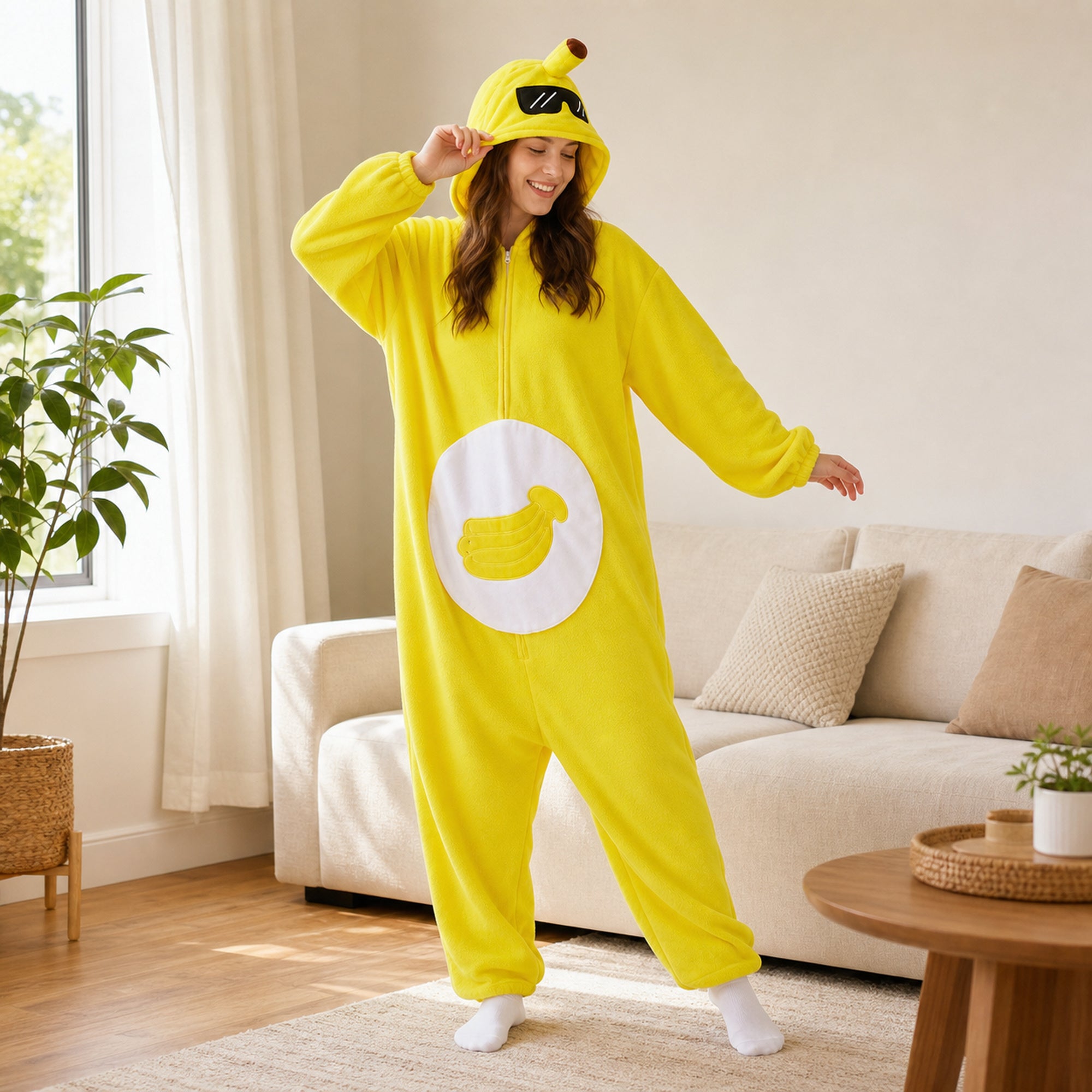 Fruit character kigurumi yellow lifestyle
