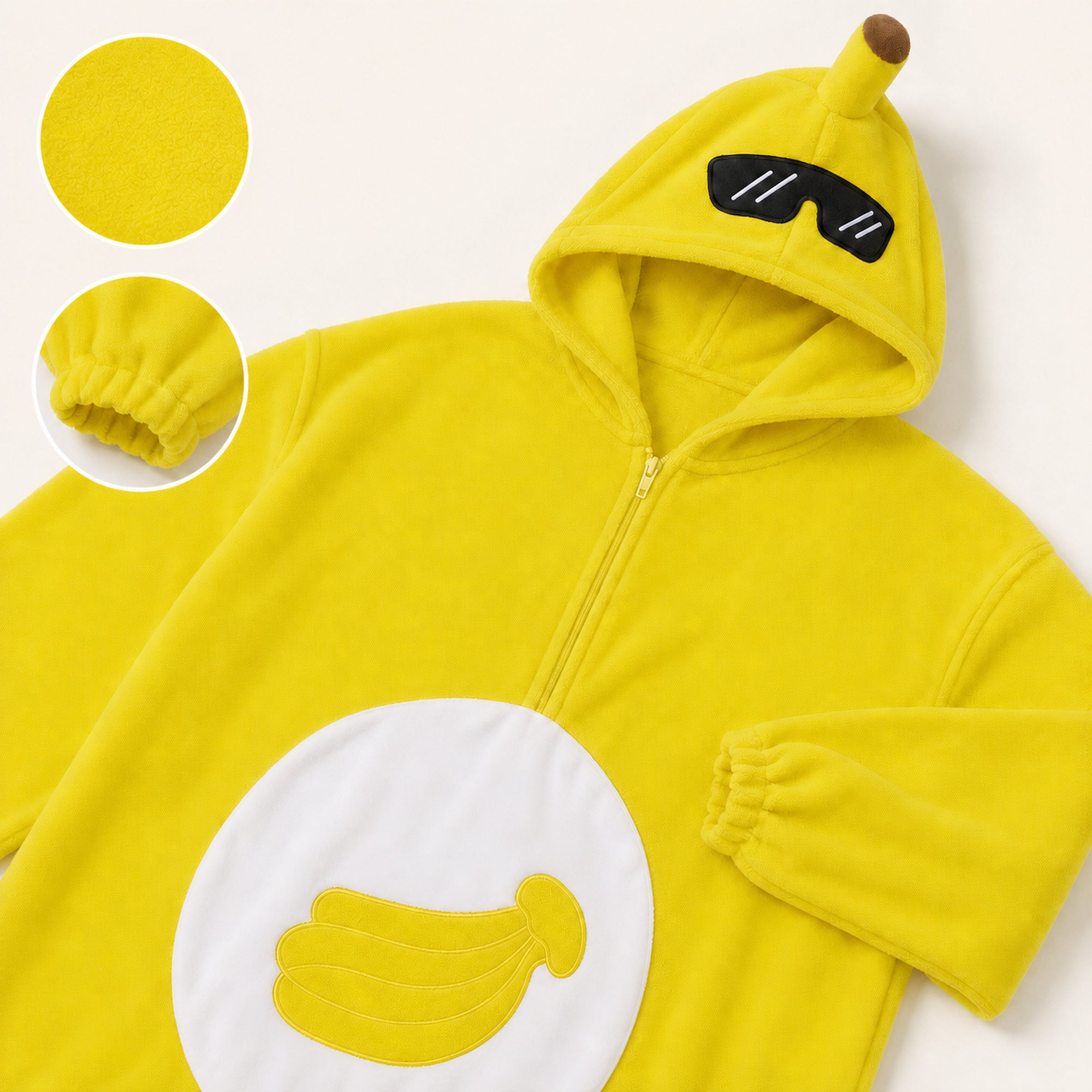 Fruit character kigurumi yellow soft texture