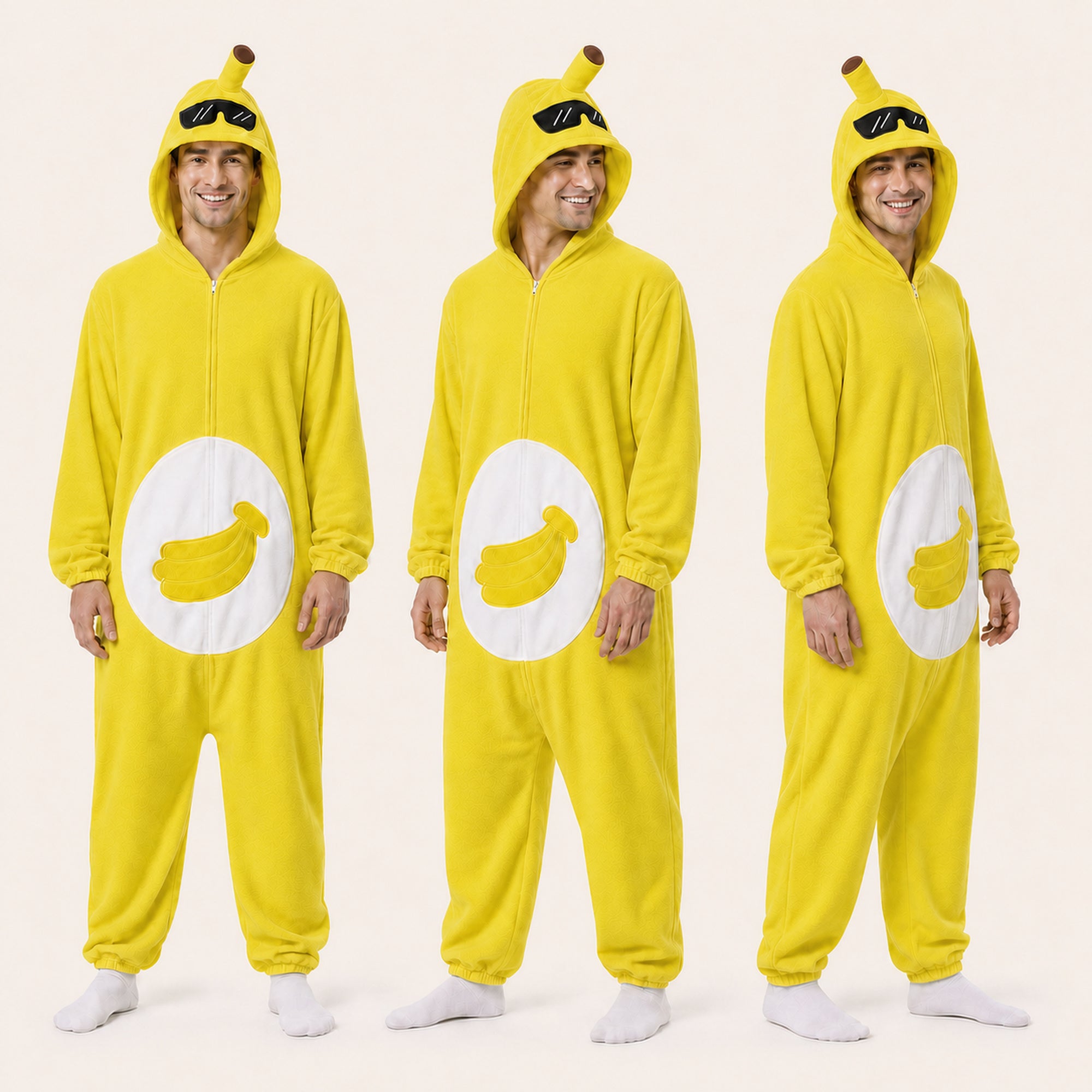Fruit character kigurumi yellow lineup