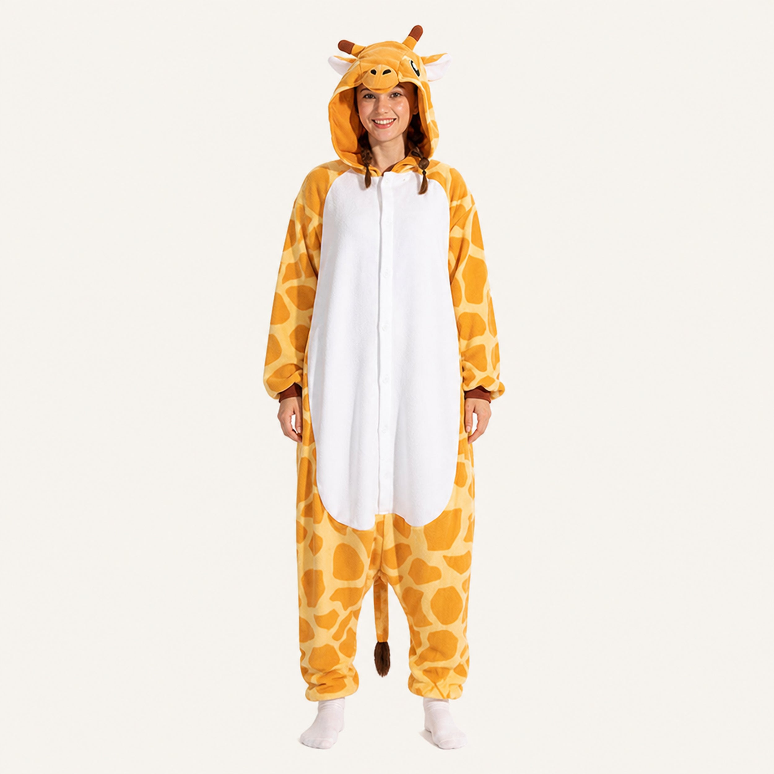 Giraffe Kigurumi Onesie - front view