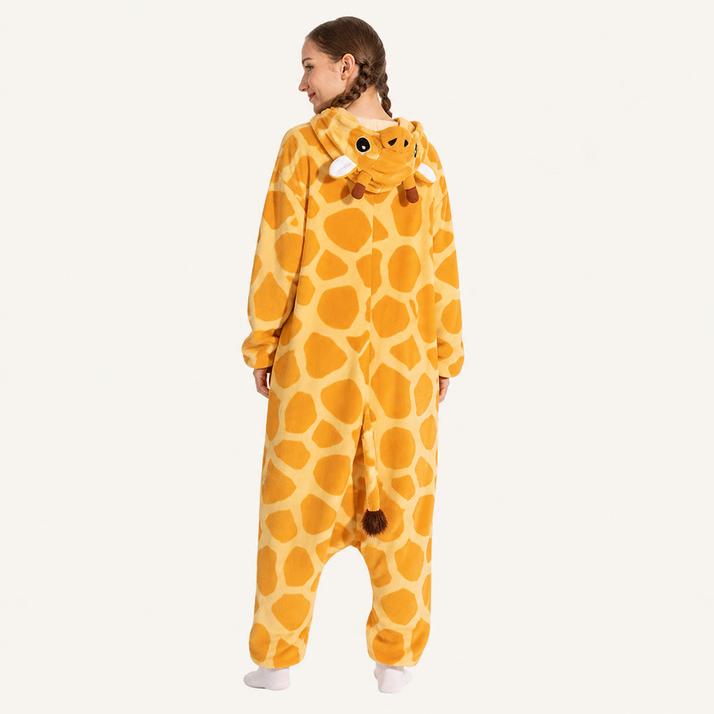 Giraffe Kigurumi Onesie - back view