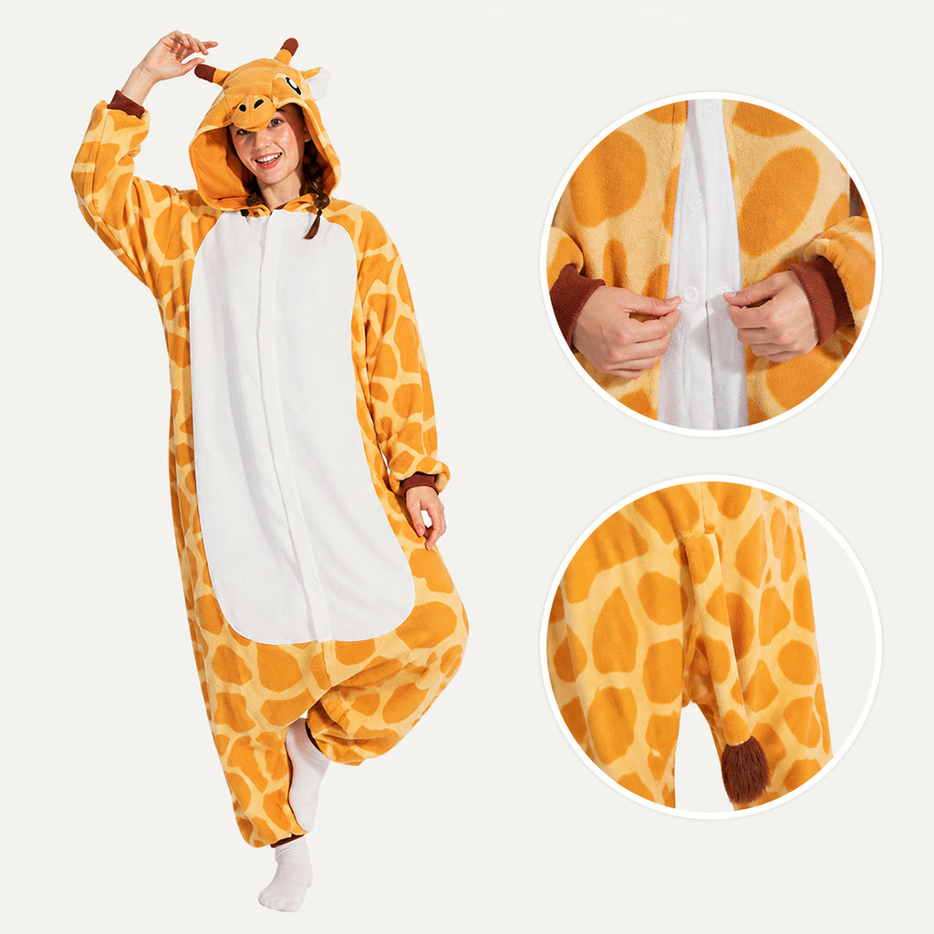 Giraffe Kigurumi Onesie - feature details