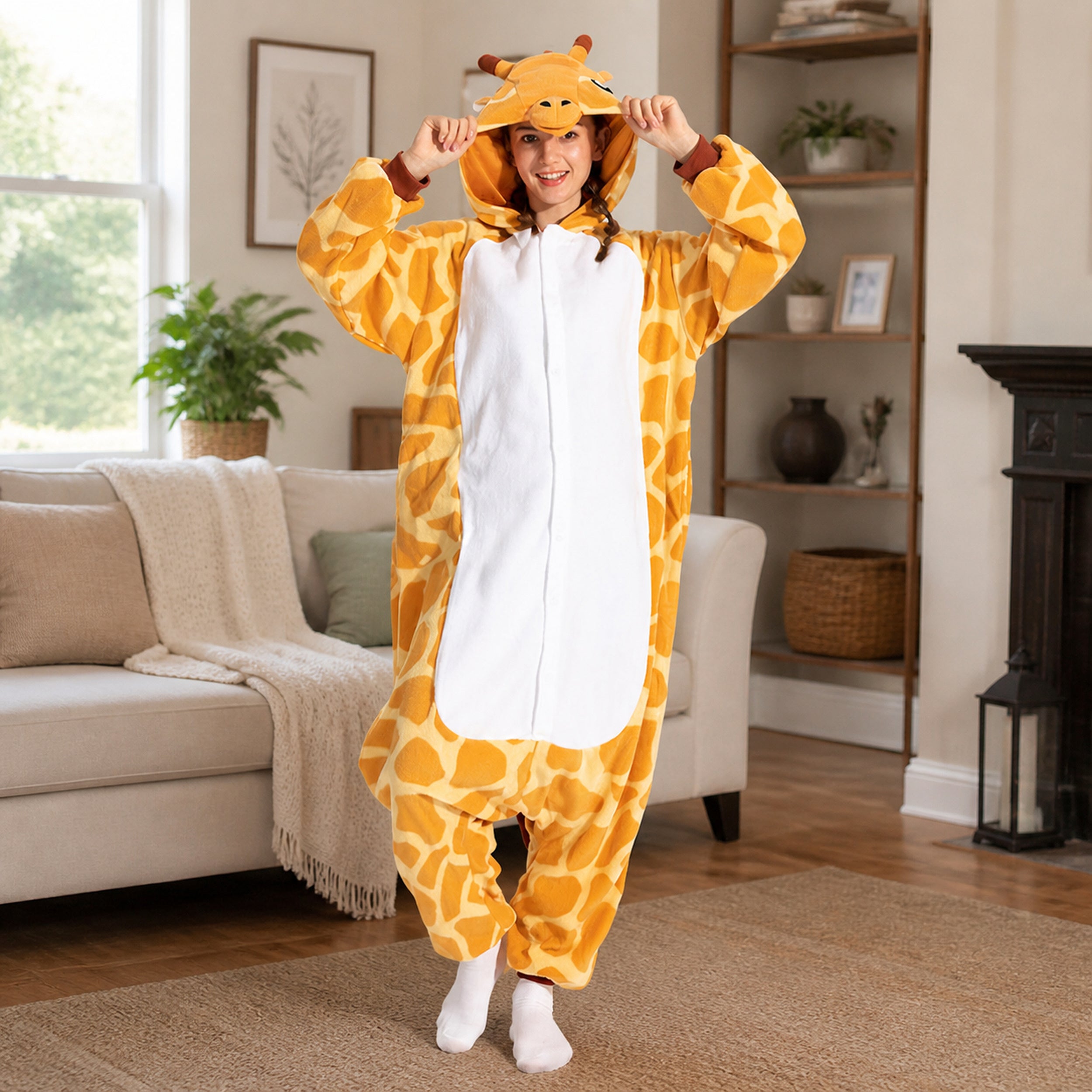 Giraffe Kigurumi Onesie - lifestyle