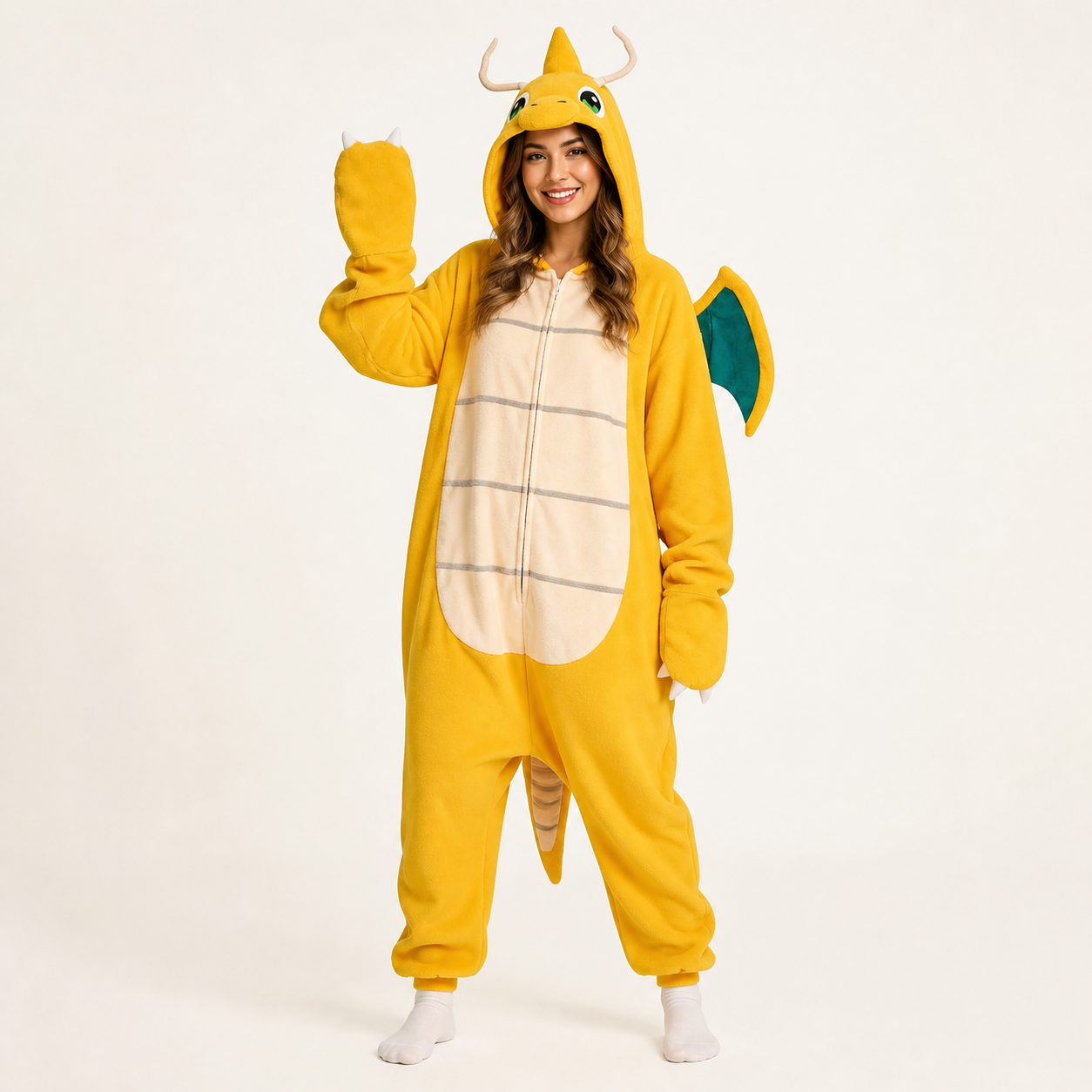 Golden Winged Dragon Kigurumi Onesie dynamic look