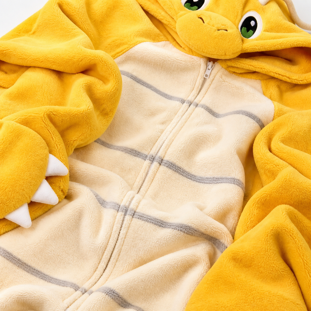 Golden Winged Dragon Kigurumi Onesie soft texture