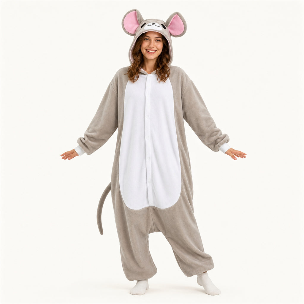 Gray Mouse Kigurumi Onesie hero