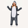 Gray Shark Kigurumi Onesie - hero