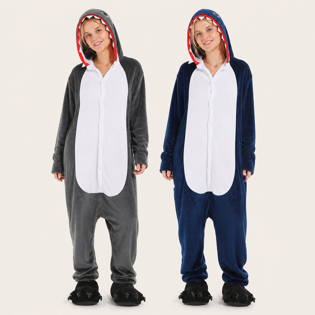 Gray Shark Kigurumi Onesie - variant lineup