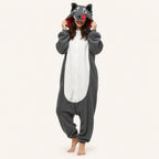Leoxa gray wolf kigurumi onesie – 01 hero