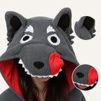 Leoxa gray wolf kigurumi onesie – 05 character detail